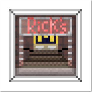 "Rick's" - WHITE BORDER Posters and Art